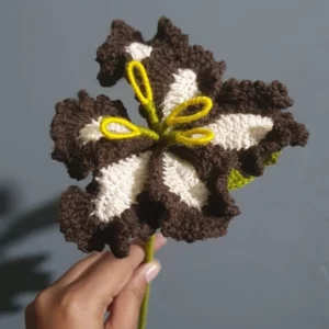 Crochet Iris flower